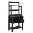 Convenience Concepts Newport Serving Bar in Espresso Wood and Faux Marble