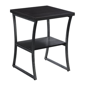 Convenience Concepts X-Calibur End Table in Espresso Wood Finish