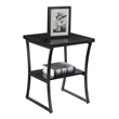 Convenience Concepts X-Calibur End Table in Espresso Wood Finish