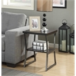 Convenience Concepts X-Calibur End Table in Espresso Wood Finish