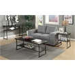 Convenience Concepts X-Calibur End Table in Espresso Wood Finish