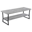 Convenience Concepts X-Calibur Coffee Table in Gray Faux Birch Wood Finish