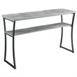 Convenience Concepts X-Calibur Console Table in Gray Faux Birch Wood Finish