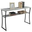Convenience Concepts X-Calibur Console Table in Gray Faux Birch Wood Finish