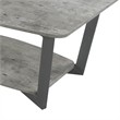 Convenience Concepts Graystone Coffee Table in Gray Faux Birch Wood Finish