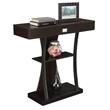 Convenience Concepts Newport Harri Console Table in Espresso Wood Finish