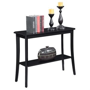 Convenience Concepts Designs2Go Baja Console Table in Black Wood Finish