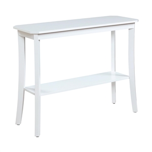 Convenience Concepts Designs2Go Baja Console Table in White Wood Finish