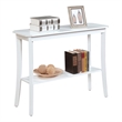 Convenience Concepts Designs2Go Baja Console Table in White Wood Finish