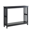 Convenience Concepts Mission Console Table in Black Wood Finish