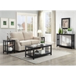 Convenience Concepts Mission Console Table in Black Wood Finish