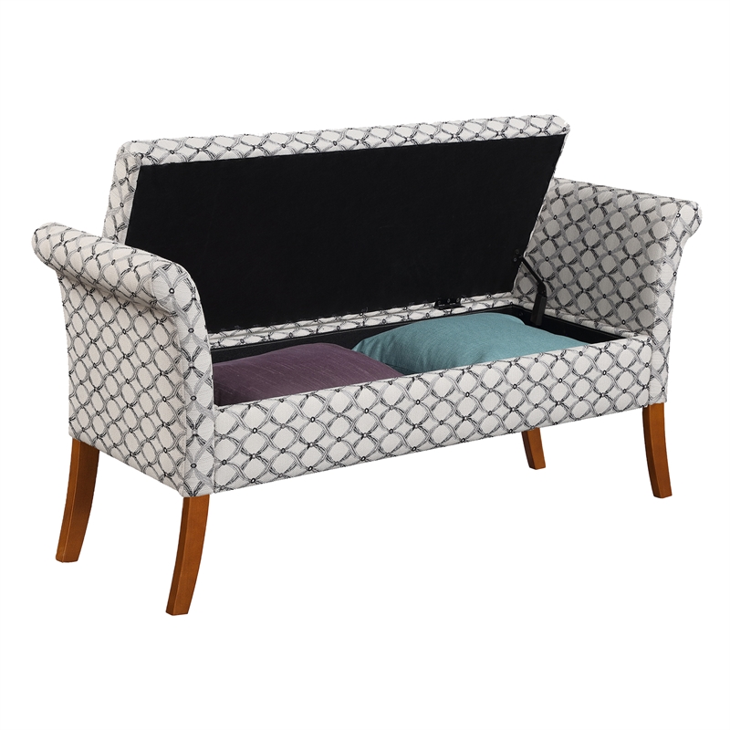 Designs4comfort Garbo Bedroom Bench In, Convenience Concepts Garbo Storage Bench Multiple Colors