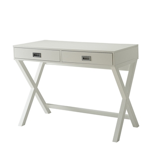 Convenience Concepts Designs2Go Landon Writing Desk in White Wood Finish