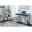 Convenience Concepts Designs2Go No-Tools Student Desk in Blue Wood Finish