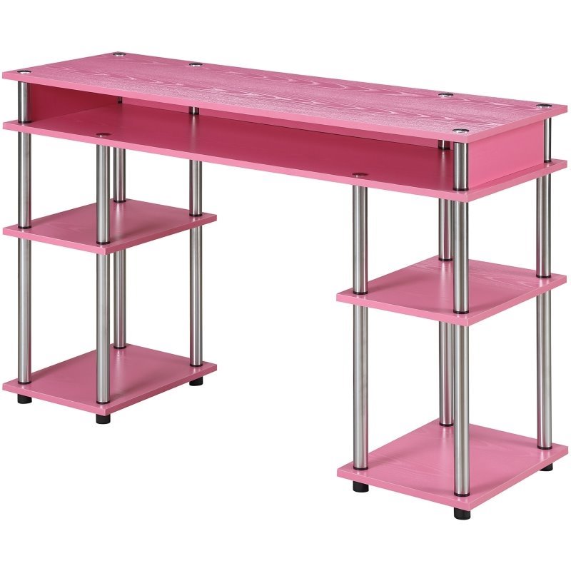 Convenience Concepts Designs2go No Tools Student Desk In Pink