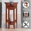 Convenience Concepts End Table Coffee Accent Table Rectangle in Cherry Wood