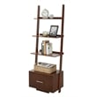Convenience Concepts American Heritage Bookshelf Ladder in Espresso Wood Finish