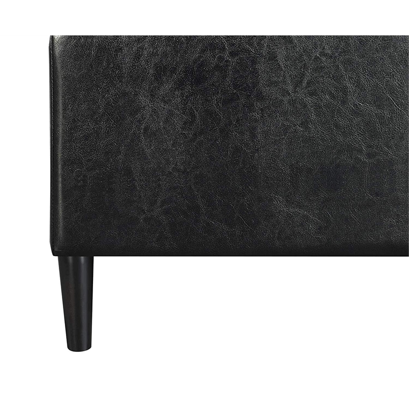 Convenience Concepts Designs4Comfort Storage Ottoman with Trays in Blue Fabric