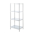 Convenience Concepts Royal Crest Four-Tier Tower/ Clear Glass with Chrome Metal
