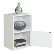 Convenience Concepts Xtra Storage Bookcase in White Wood Finish