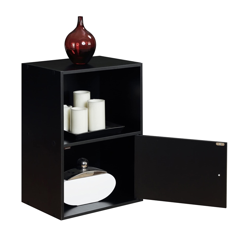 Convenience Concepts Xtra Storage Bookcase in Cherry Wood Finish