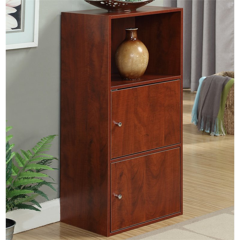 Convenience Concepts Xtra Storage: Mobile Con 2 Ante E Ripiano - Colore Barnwood
