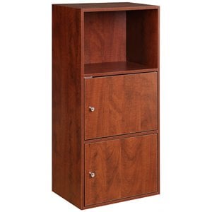 convenience concepts xtra storage storage cabinet in cherry