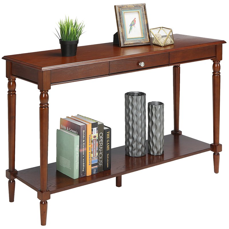 Convenience Concepts French Country 1 Drawer Console Table In Espresso