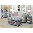 Convenience Concepts Omega Console Table in Gray Wood Finish