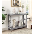 Convenience Concepts Omega Console Table in Gray Wood Finish