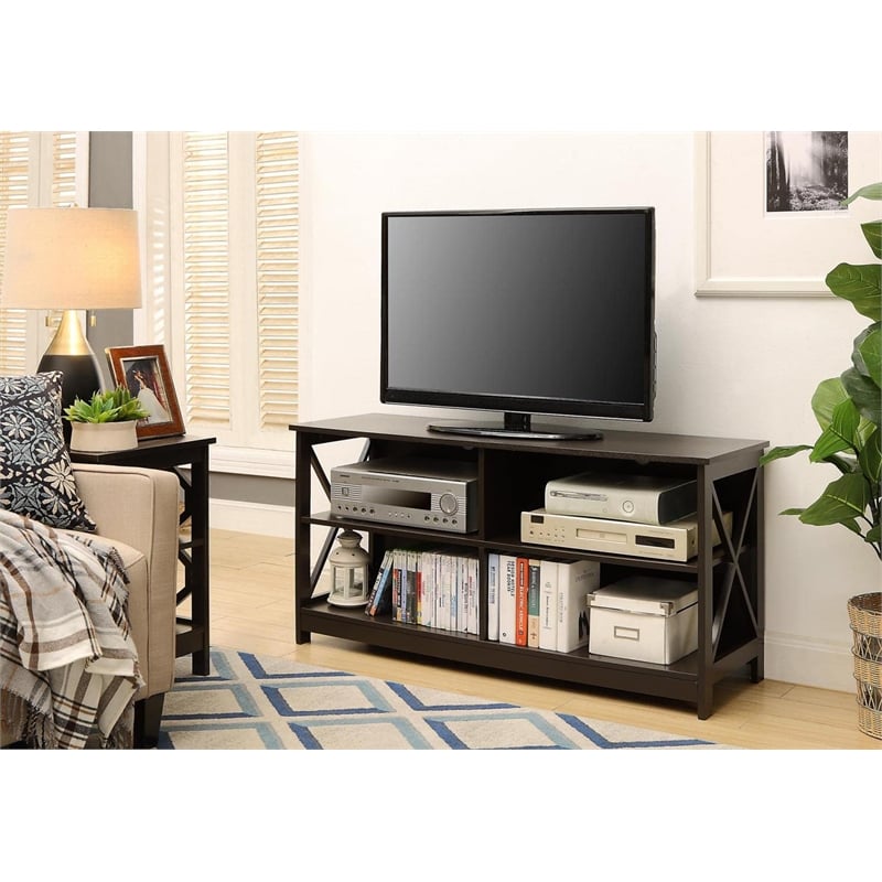 Convenience Concepts Oxford TV Stand in Espresso Wood Finish