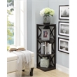Convenience Concepts Oxford Three-Tier Corner Bookcase in Espresso Wood Finish