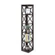Convenience Concepts Oxford Five-Tier Corner Bookcase in Espresso Wood Finish