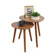 Convenience Concepts Oslo Java Nesting End Tables in Cherry Wood Finish