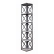 Convenience Concepts Oxford Five-Tier Corner Bookcase in Gray Wood Finish