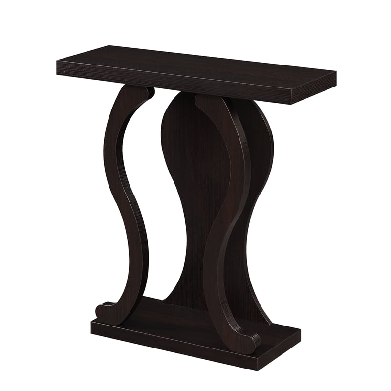 Convenience Concepts Newport Terry B Console Table in Espresso Wood Finish