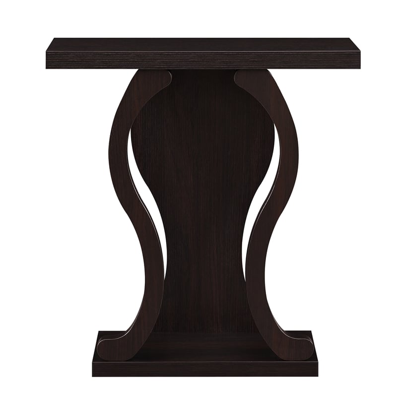Convenience Concepts Newport Terry B Console Table in Espresso Wood Finish