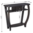 Convenience Concepts Newport Dorchester Console Table in Espresso Wood Finish
