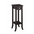 Convenience Concepts Newport Prism Tall Plant Stand in Espresso Wood Finish