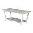 Convenience Concepts Graystone Coffee Table in Gray and White Wood Finish