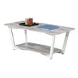 Convenience Concepts Graystone Coffee Table in Gray and White Wood Finish