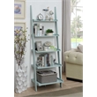 American Heritage Bookshelf Ladder in Sea Foam Green Wood Finish