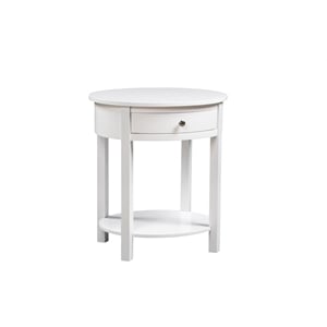 Convenience Concepts Classic Accents Cypress End Table in White Wood Finish