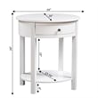 Convenience Concepts Classic Accents Cypress End Table in White Wood Finish