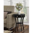 Convenience Concepts Classic Accents Schaffer End Table in Black Wood Finish