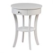 Convenience Concepts Classic Accents Schaffer End Table in White Wood Finish