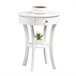 Convenience Concepts Classic Accents Schaffer End Table in White Wood Finish