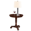 Convenience Concepts End Table Coffee Accent Table Round in Wood - Espresso