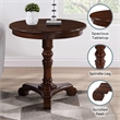 Convenience Concepts End Table Coffee Accent Table Round in Wood - Espresso