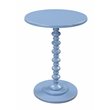 Convenience Concepts Palm Beach Spindle Table in Blue Wood Finish